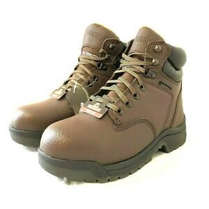 Brahma Men's Liner Steel Toe Work Boot Water Proof- Brown Size 7 NEW